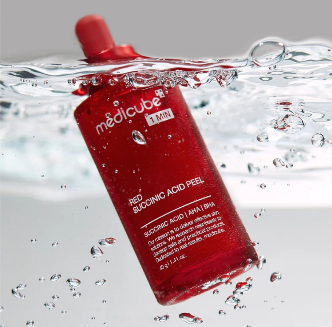 ✨ Medicube - Red Succinic Acid Peel 1 Min (40 g) | Exfoliante Facial Express para Puntos Negros y Acné 🔴🧪 - Imagen 3