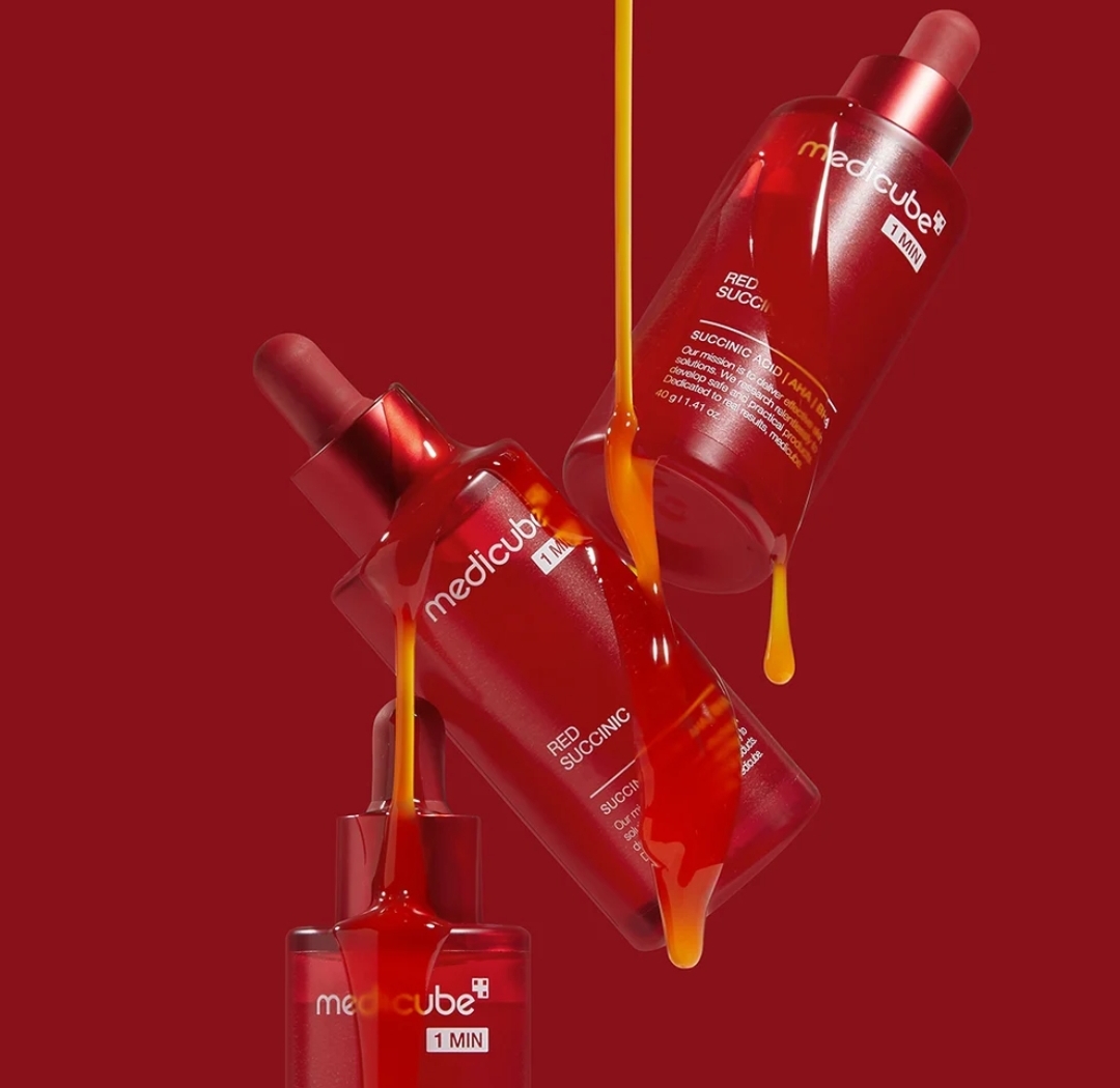 ✨ Medicube - Red Succinic Acid Peel 1 Min (40 g) | Exfoliante Facial Express para Puntos Negros y Acné 🔴🧪 - Imagen 4